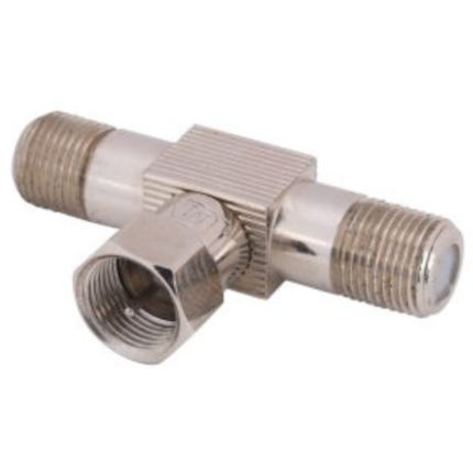 MX T Connector 2 F Type Female Socket To 1 F Type Male MX-518