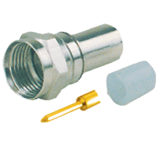 MX F Connector Crimping Type With Pin For RG-58 Cable MX-689