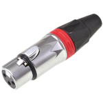 MX 3 Pin Mic Ext Female Connector XLR Chrome Plated MX-3780