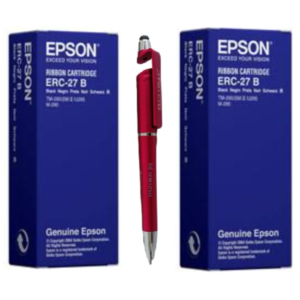 Epson ERC-27B POSC Original Ribbon Cartridge ERC 27B ERC27 ERC27B (Set Of 2)