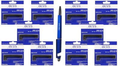 Epson ERC-22B POSC Original Ribbon Cartridge ERC-22 B ERC22 ERC 22B (Set of 10)