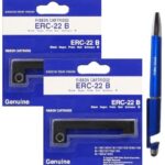 Epson ERC-22B POSC Original Ribbon Cartridge ERC-22 B ERC22 ERC 22B (Set of 2)