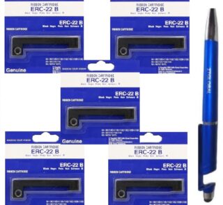 Epson ERC-22B POSC Original Ribbon Cartridge ERC-22 B ERC22 ERC 22B (Set of 5)