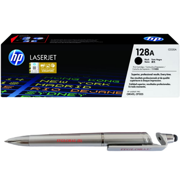 CE320A HP 128A Black Original LaserJet Toner Cartridge CE320A Genuine itglobal