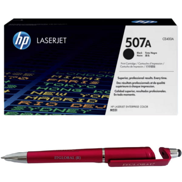 CE400A HP 507A Black Original LaserJet Toner Cartridge CE400A Genuine itglobal