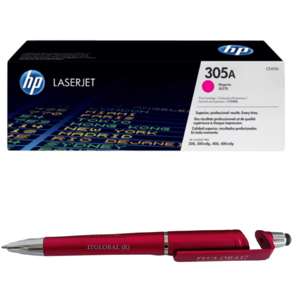 HP 305A Magenta Original LaserJet Toner Cartridge CE413A HP 305A Magenta Original LaserJet Toner Cartridge CE413A Genuine itglobal