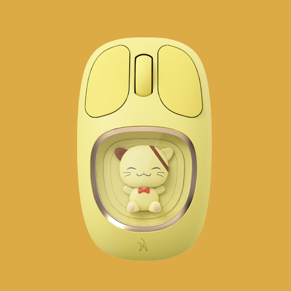 Fingers CuteClicks WB4 Wireless Mouse Yellow Fingers CuteClicks WB4 Wireless Mouse Sunshine Yellow