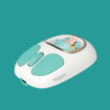 Fingers CuteClicks WB4 Wireless Mouse (Happy White + Teal) - Image 3
