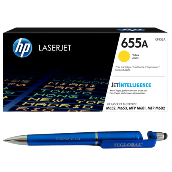 CF452A HP 655A Yellow Original LaserJet Toner Cartridge CF452A