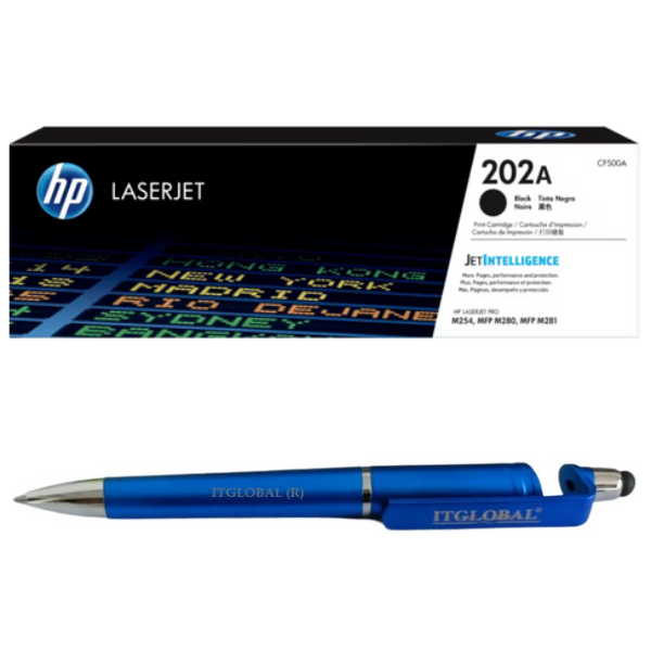 CF500A HP 202A Black Original LaserJet Toner Cartridge CF500A Genuine itglobal