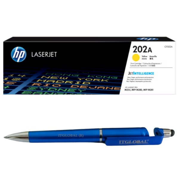 CF502A HP 202A Yellow Original LaserJet Toner Cartridge CF501A Genuine itglobal