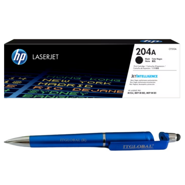 CF510A HP 204A Black Original LaserJet Toner Cartridge CF510A Genuine itglobal