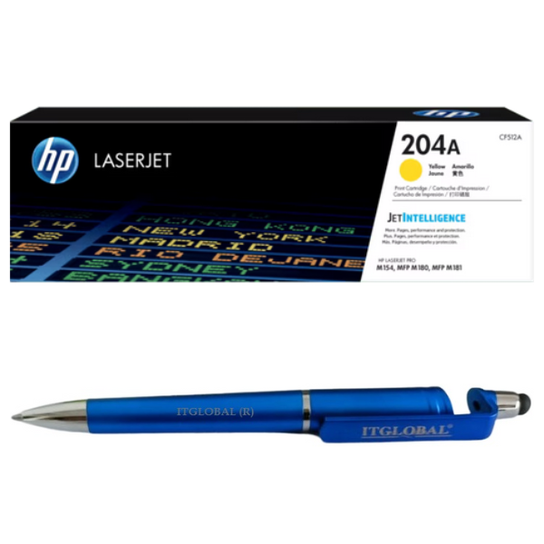 CF512A HP 204A Yellow Original LaserJet Toner Cartridge CF512A Genuine itglobal
