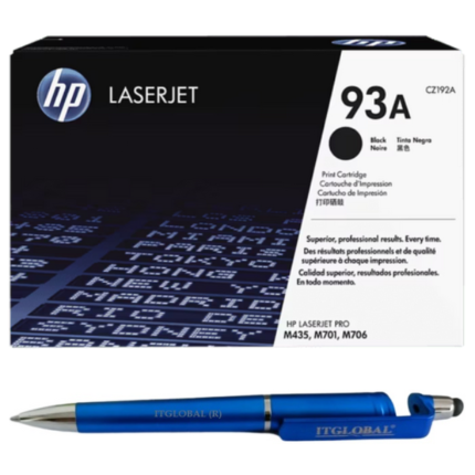 HP 93A Black Original LaserJet Toner Cartridge CZ192A