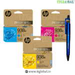 HP 938e EvoMore Cyan Yellow Magenta Original Ink Cartridge 4S6X9PA 4S6Y1PE 4S6Y0PE