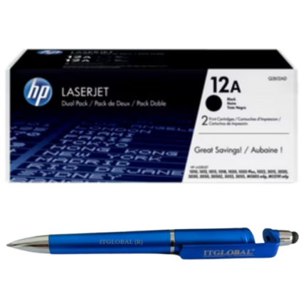 HP 12A 2-pack Black Original LaserJet Toner Cartridges Q2612AF