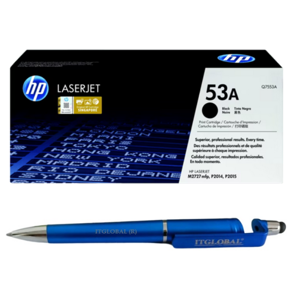 Q7553A HP 53A Black Original LaserJet Toner Cartridge Q7553A