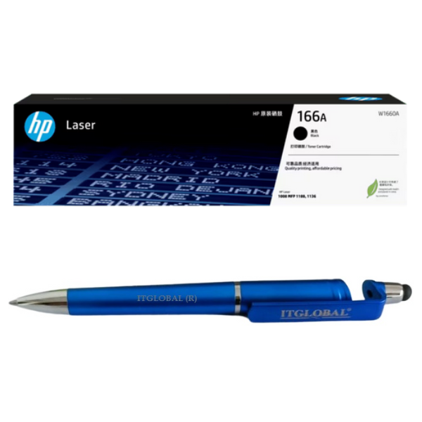 W1660A HP 166A Black Original Laser Toner Cartridge W1660A