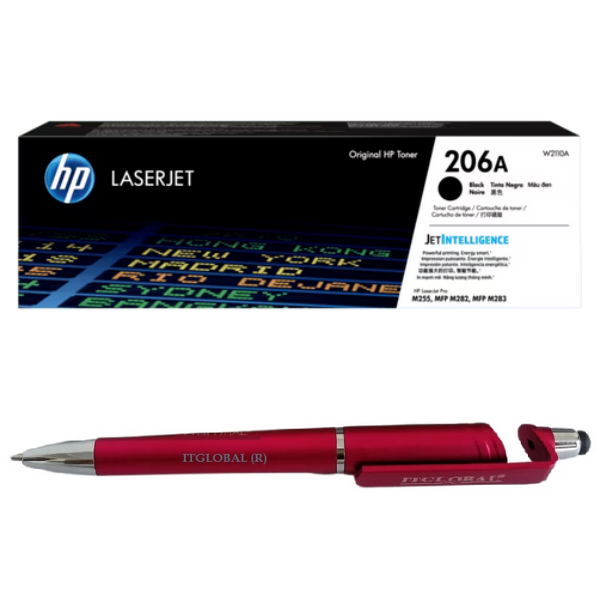 HP 206A Black Original LaserJet Toner Cartridge W2110A HP 206A Black Original LaserJet Toner Cartridge W2110A