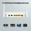 Tenda HG9 AC1200 Dualband Wi-Fi GPON ONT Router, 4 Gigabit Ports, 2X6dBi Antennas, Up to 1176Mbps Wi-Fi Linking, dual_band (White) - Image 2