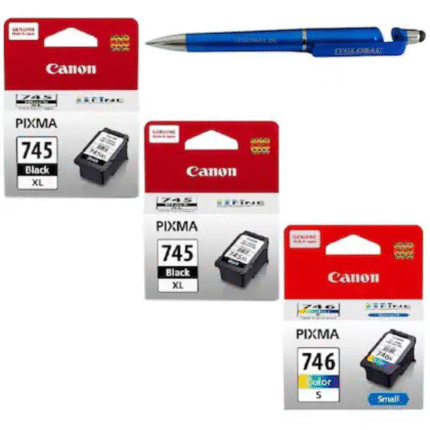 Canon PG-745XL Twin & CL-746 Small Ink Cartridge (Set of 3) PG 745XL Black & CL 746 Small Colour PG745XL CL746s 745XL 746s