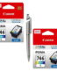 Canon CL-746 Small Twin Ink Cartridge (Set of 2) CL746 Small Colour 746s Genuine itglobal