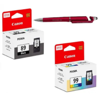 Canon PG-89 & CL-99 Ink Cartridge (Set of 2) PG 89 Black & CL 99 Colour PG89 CL99 89 99 Genuine itglobal