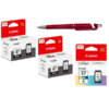 Canon PG-47 Twin & CL-57 Small Ink Cartridge (Set of 3) PG 47 Black CL 57s Colour PG47 CL57s 47 57 s