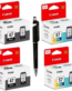 Canon PG-47 Twin & CL-57 Twin Ink Cartridge (Set of 4) PG 47 Black CL 57 Colour PG47 CL57 47 57 Genuine itglobal