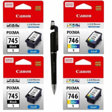Canon PG-745 Small Twin & CL-746 Small Twin Ink Cartridge (Set of 4) PG 745 Small Black & CL 746 Small Colour PG745s CL746s