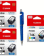 Canon PG-745 Small Twin & CL-746 Small Ink Cartridge (Set of 3) PG 745 Small Black & CL 746 Small Colour PG745s CL746s Genuine itglobal
