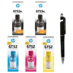 HP GT 53XL Twin Black & 52 C/Y/M Ink Bottle (Set of 5) GT53XL & GT52 Genuine itglobal