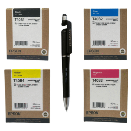 Epson T40B 4 Colors (Set of 4) B/C/Y/M Ink Cartridge – C13T40B100/200/300/400 For SC - T3130 T3130N T3130M T5130 T5130M