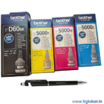 Brother BTD60BK Black + BT5000 CMY Original Ink Bottle Combo (Black Cyan Magenta & Yellow) Genuine ITGLOBAL