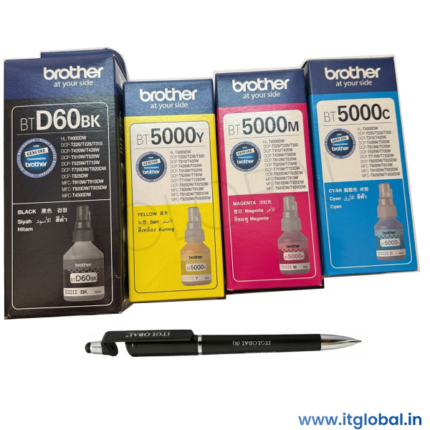 Brother BTD60BK Black + BT5000 CMY Original Ink Bottle