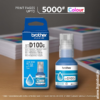 Brother BTD100C Original Cyan Ink Bottle - Image 2