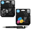 HP 37 Black & Tri-color Original Ink Cartridge Pack of 2 7FP45AA 7FP44AA Genuine itglobal