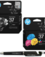 HP 37 Black & Tri-color Original Ink Cartridge Pack of 2 7FP45AA 7FP44AA Genuine itglobal