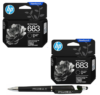 HP 683 Black Original Ink Advantage Cartridge Pack of 2 itglobal