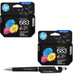 HP 683 Tri-color Original Ink Advantage Cartridge Pack of 2 7FP38ZA Genuine 683 Colour ITGLOBAL
