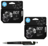 HP 807 Black Original Ink Cartridge Pack of 2 7FP21ZZ Genuine itglobal