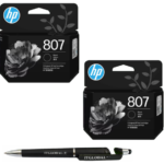 HP 807 Black Original Ink Cartridge Pack of 2 7FP21ZZ Genuine itglobal