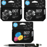 HP 807 Black Twin & Tri-color Original Ink Cartridge Pack of 3 7FP21ZZ 7FP20ZZ Genuine itglobal