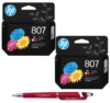 HP 807 Tri-color Original Ink Cartridge Pack of 2 7FP20ZZ Genuine ITGLOBAL
