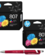 HP 807 Tri-color Original Ink Cartridge Pack of 2 7FP20ZZ Genuine ITGLOBAL