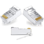 MX CAT 5e 8P8C Shielded RJ45 Plug 3U Gold Plated MX-2245B