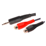 MX EP Stereo Male Plug 3.5mm To MX 2 RCA Female Socket Cord 1.5 Meter MX-269