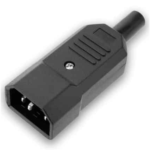 MX IEC C14 Power Connector 3 Pin Ac Plug Male For Computer Supply MX-1654