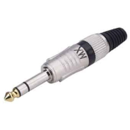 MX 6.35 MM P-38 Stereo Connector With Golden Tip Heavy Duty MX-1867