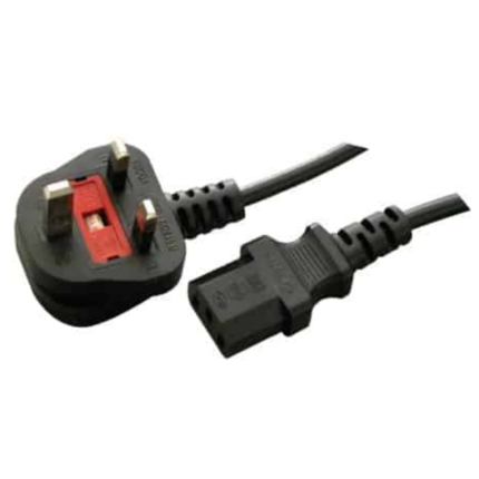 MX Computer Power Supply Cord With Fuse UK Type 1.5 Mtrs MX-2004